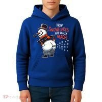 How Snowflakes Are Really Made Christmas Funny Snow Funny Gift Kids Hoodie thumb 4