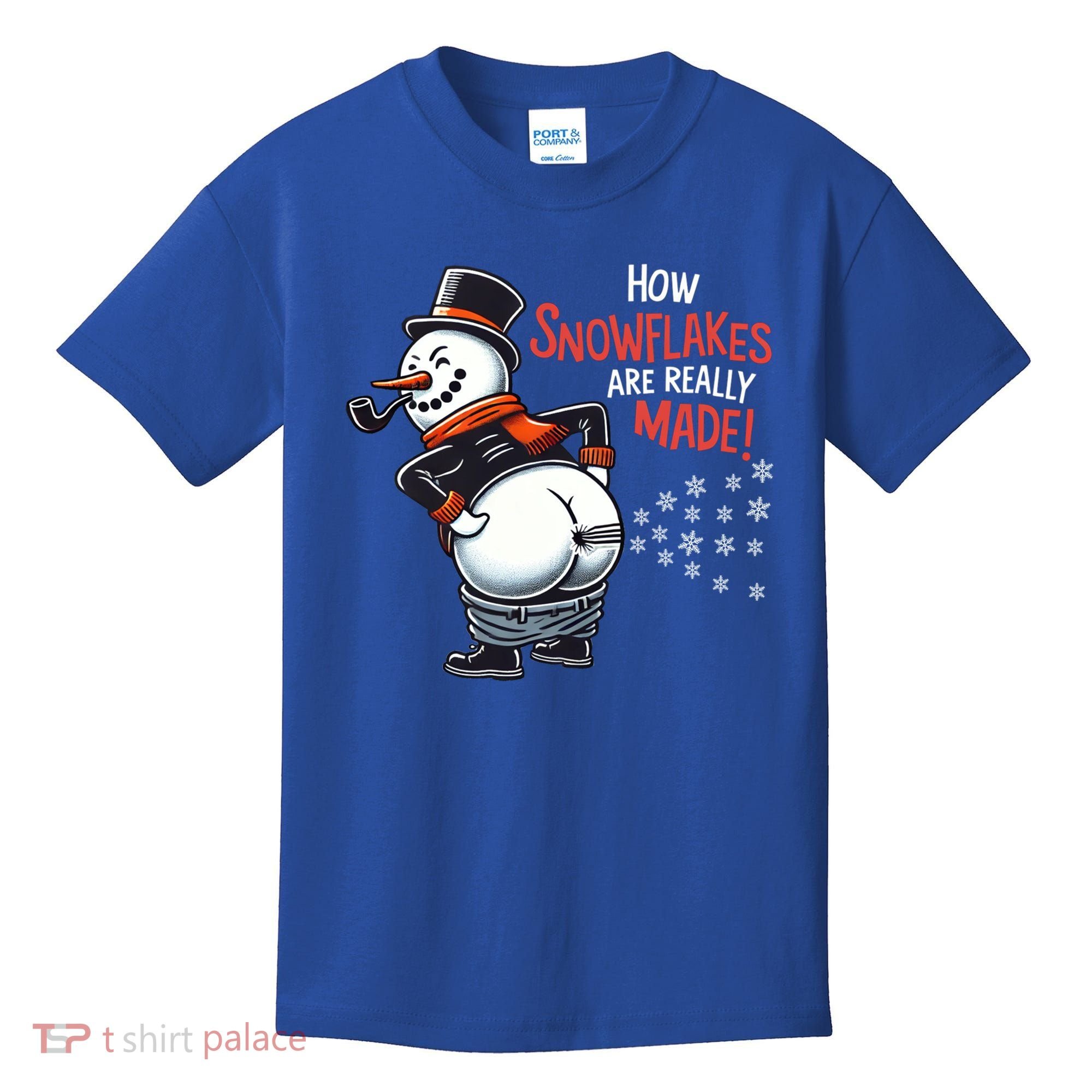 How Snowflakes Are Really Made Christmas Funny Snow Funny Gift Kids T-Shirt