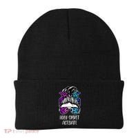 Holy Spirit Activate Funny Female Hair Bun Beanie thumb 0