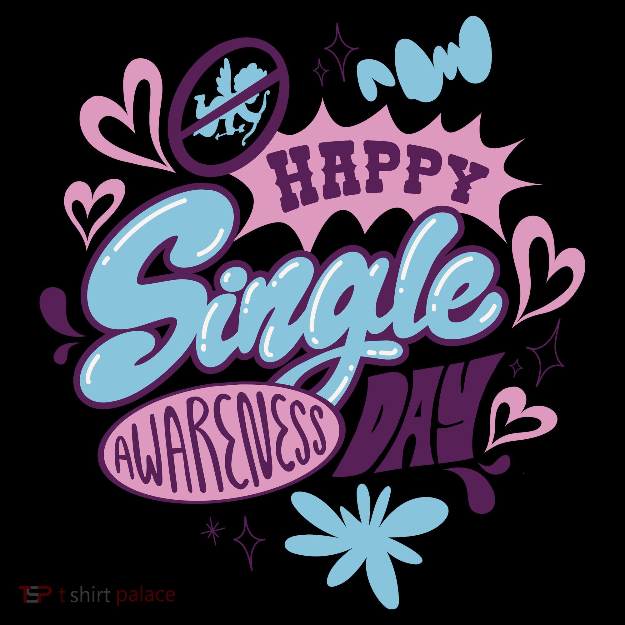 Happy Single Awareness Day Coaster