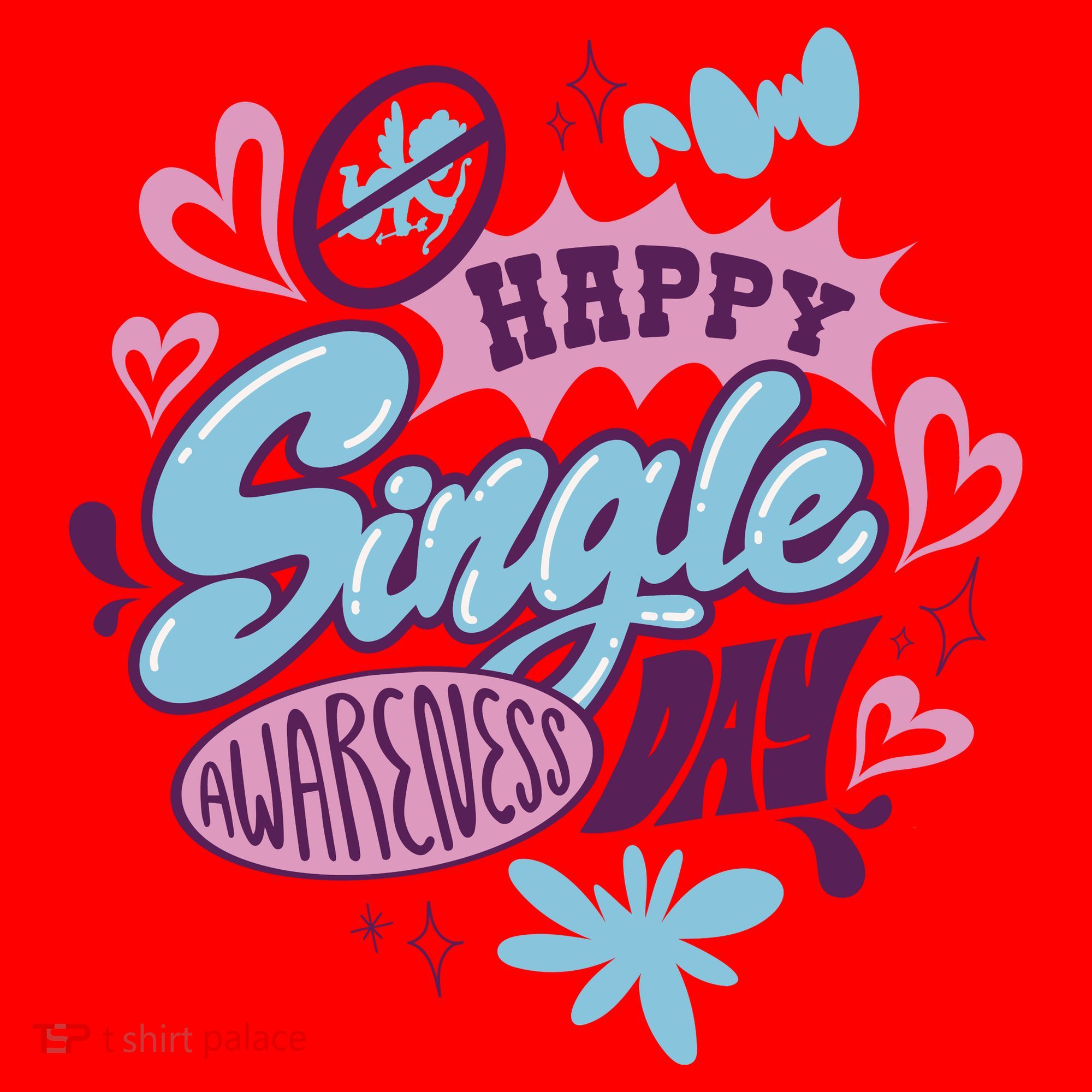 Happy Single Awareness Day Santa Hat
