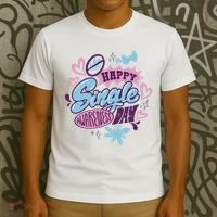 Happy Single Awareness Day T-Shirt thumb 3