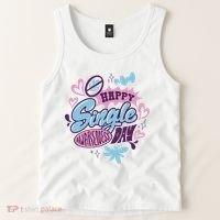 Happy Single Awareness Day Tank Top thumb 2