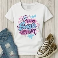 Happy Single Awareness Day Women's T-Shirt thumb 3