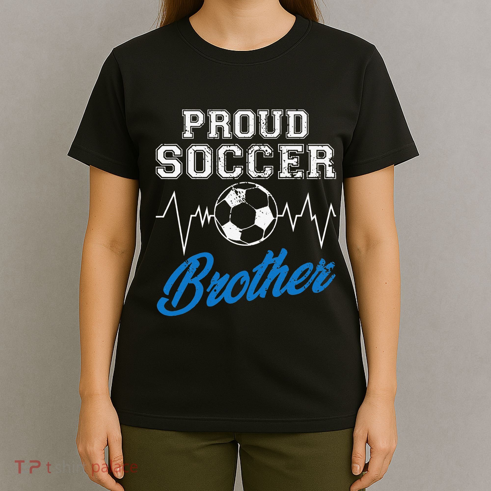 Heartbeat Soccer ball Proud Soccer Brother Soccer lovers T-Shirt