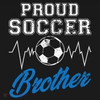 Heartbeat Soccer ball Proud Soccer Brother Soccer lovers T-Shirt thumb 7