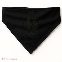 Halloween Skeletons Bride And Groom Just Married Funny USA-Made Doggie Bandana thumb 0