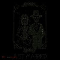 Halloween Skeletons Bride And Groom Just Married Funny Coffee Mug thumb 5