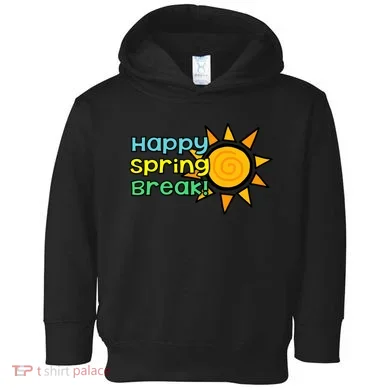 Happy Spring Break Sun Toddler Hoodie