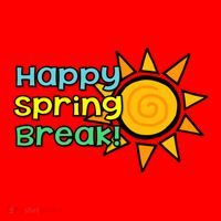 Happy Spring Break Sun Santa Hat thumb 1