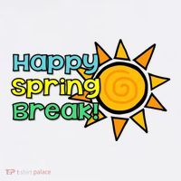 Happy Spring Break Sun Button thumb 1