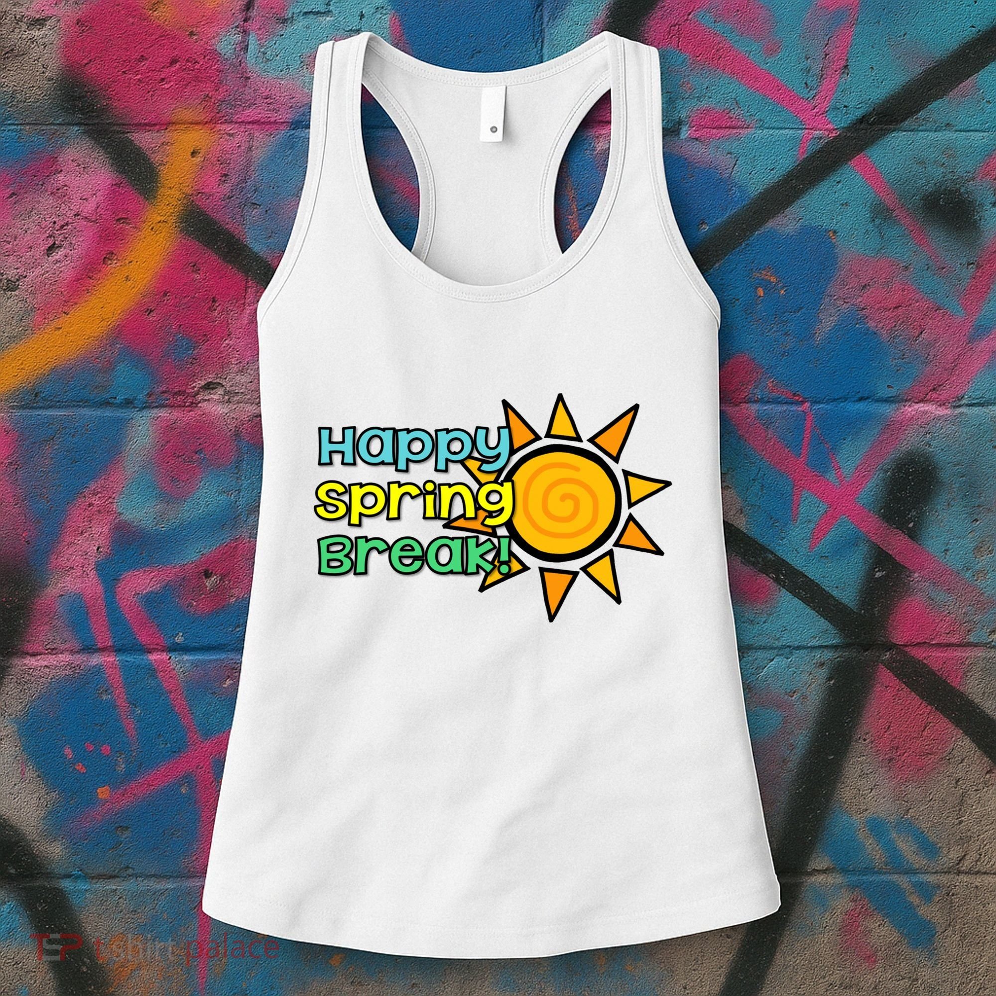 Happy Spring Break Sun Women's Tank Top