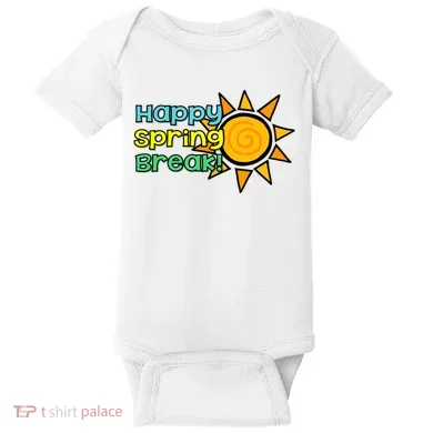 Happy Spring Break Sun Baby Bodysuit