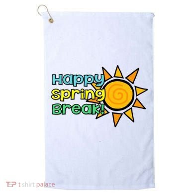 Happy Spring Break Sun Golf Towel