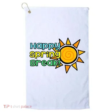 Happy Spring Break Sun Golf Towel