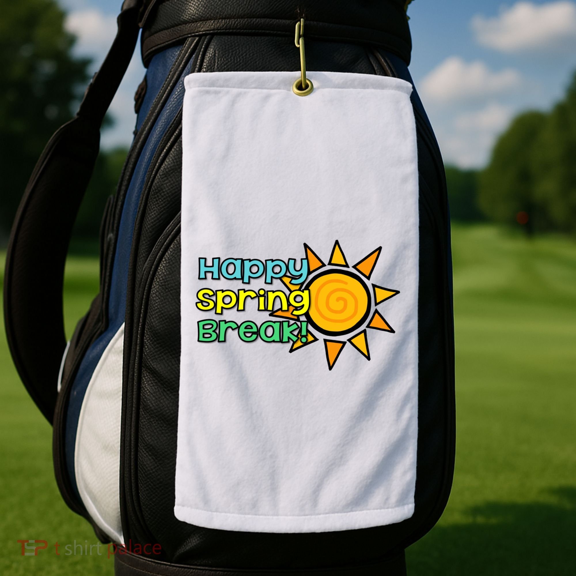 Happy Spring Break Sun Golf Towel