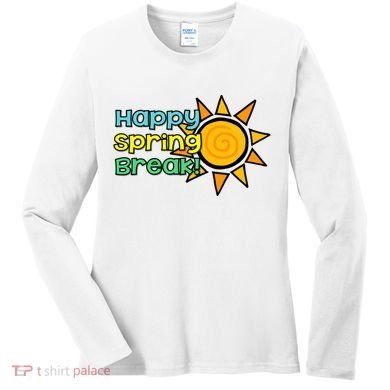 Happy Spring Break Sun Women's Long Sleeve Shirt