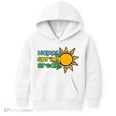 Happy Spring Break Sun Kids Hoodie