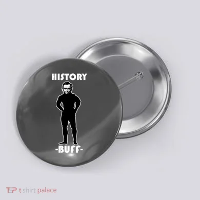 History Buff Abraham Lincoln Button
