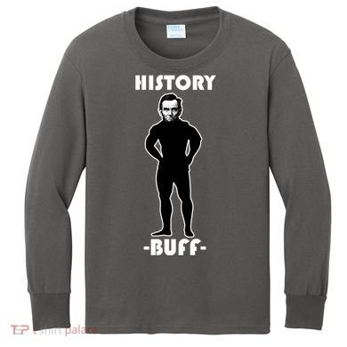 History Buff Abraham Lincoln Kids Long Sleeve Shirt