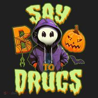 Halloween Say Boo To Drugs Women's Sweatshirt thumb 2