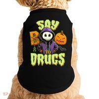 Halloween Say Boo To Drugs Doggie Tank thumb 0