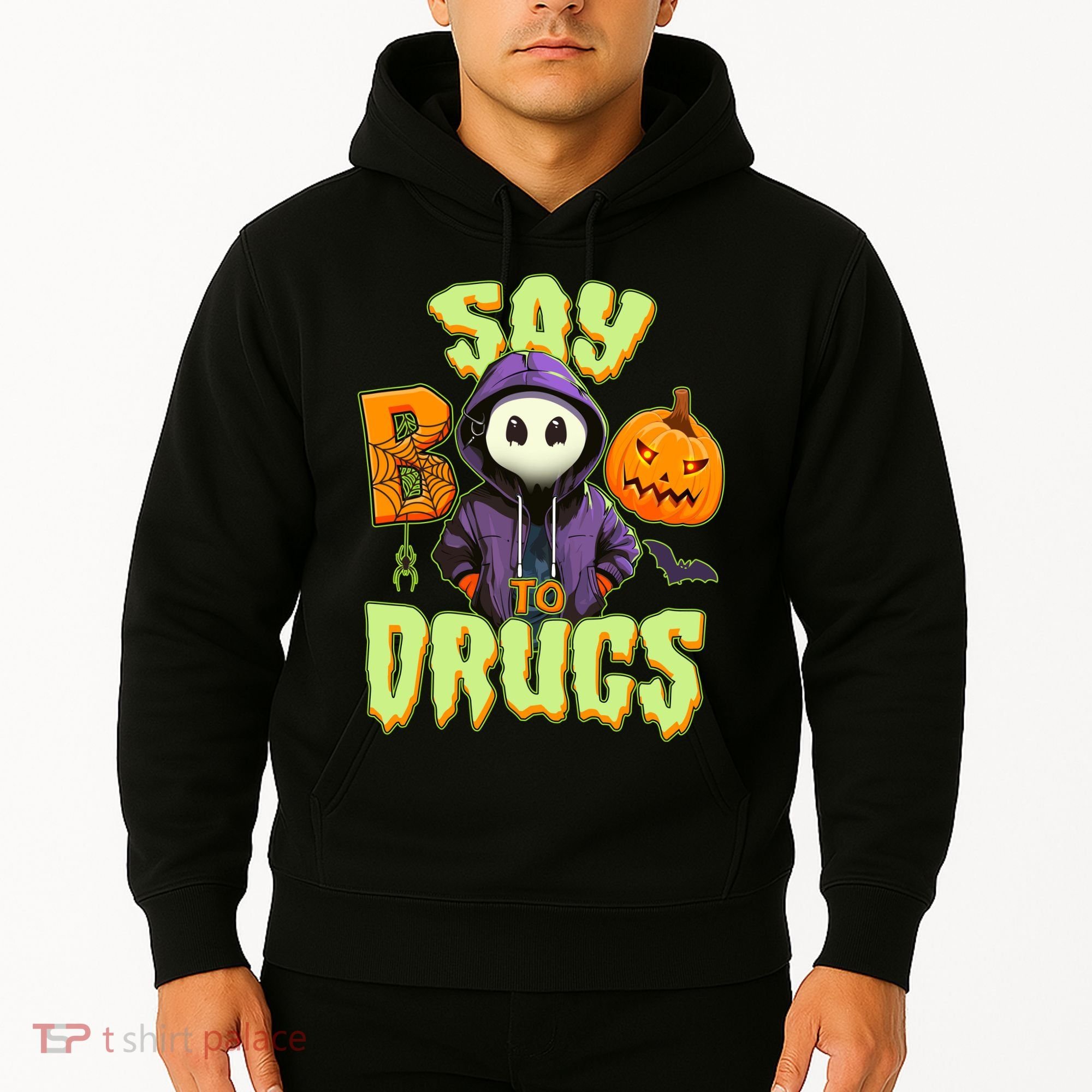 Halloween Say Boo To Drugs Hoodie