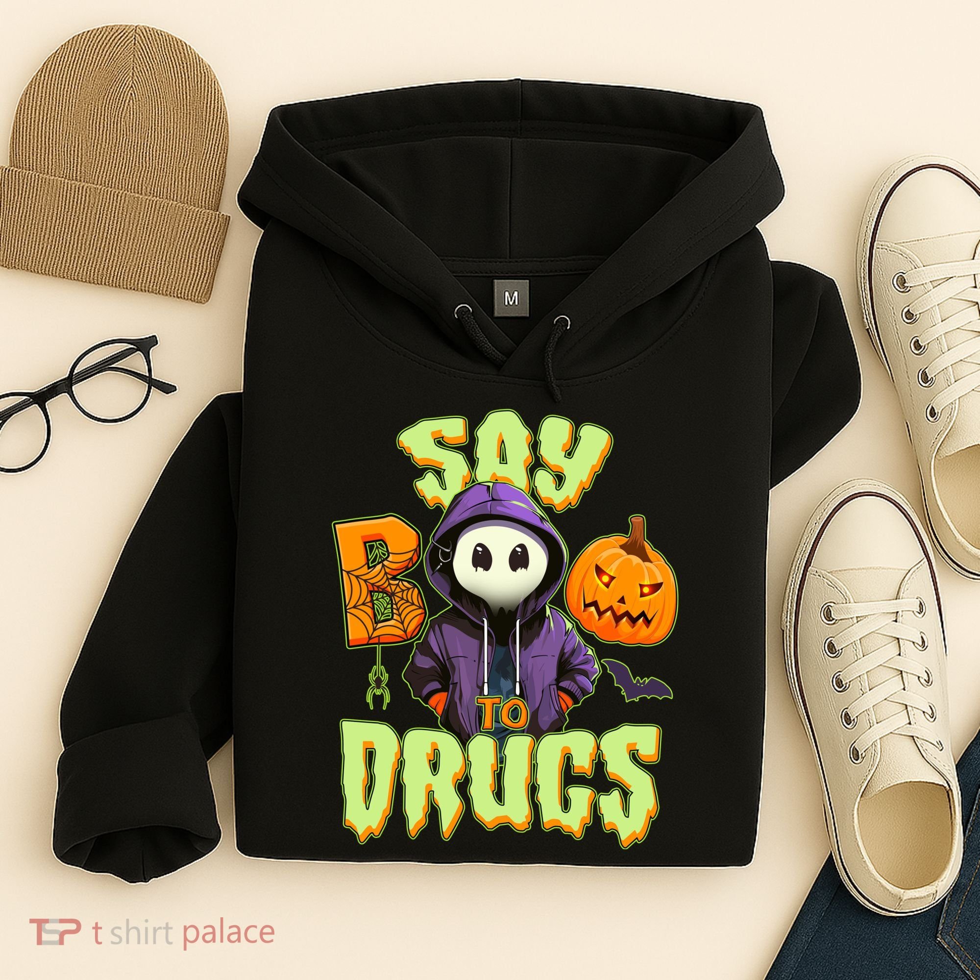 Halloween Say Boo To Drugs Hoodie
