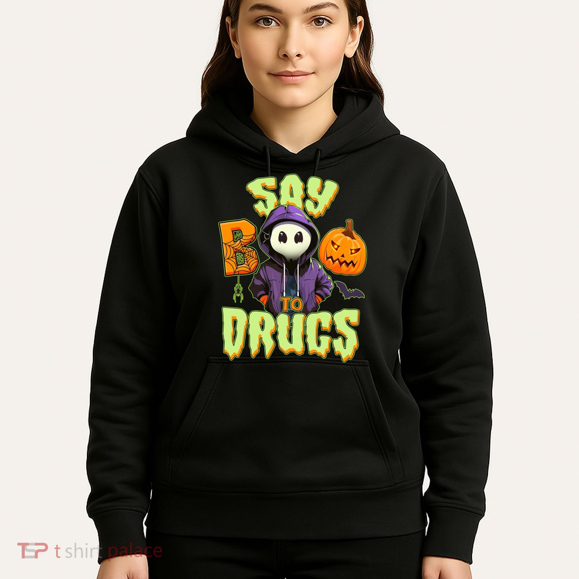 Halloween Say Boo To Drugs Hoodie