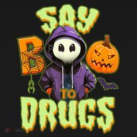 Halloween Say Boo To Drugs Sweatshirt thumb 3