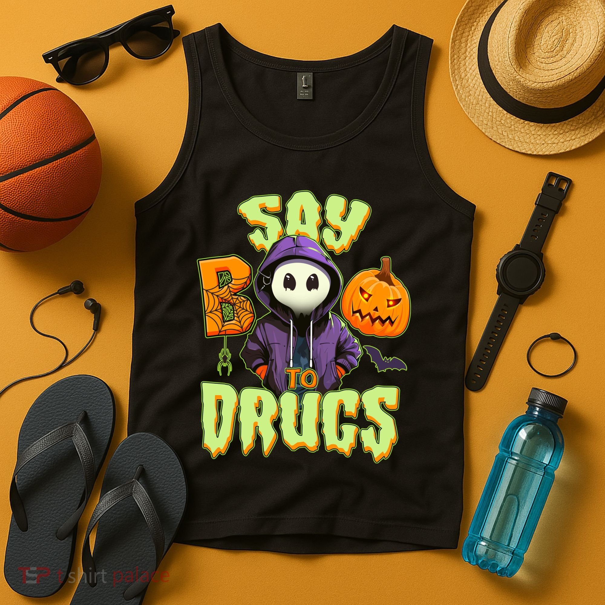 Halloween Say Boo To Drugs Tank Top