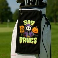 Halloween Say Boo To Drugs Golf Towel thumb 2