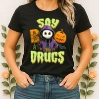 Halloween Say Boo To Drugs Women's T-Shirt thumb 2