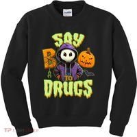 Halloween Say Boo To Drugs Kids Sweatshirt thumb 0