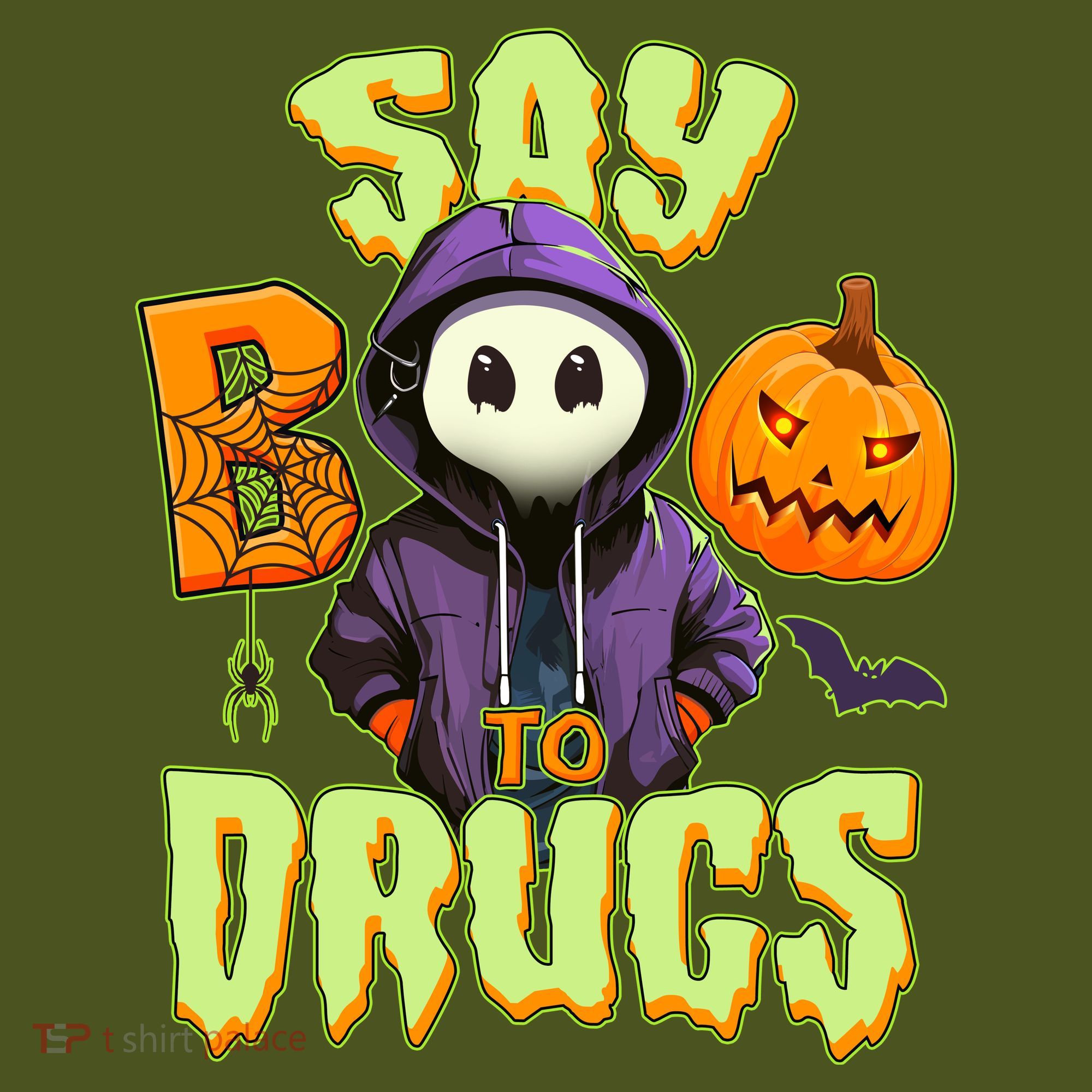 Halloween Say Boo To Drugs Long Sleeve Shirt