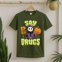 Halloween Say Boo To Drugs T-Shirt thumb 2