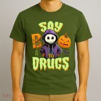 Halloween Say Boo To Drugs T-Shirt thumb 3