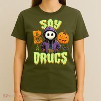Halloween Say Boo To Drugs T-Shirt thumb 4