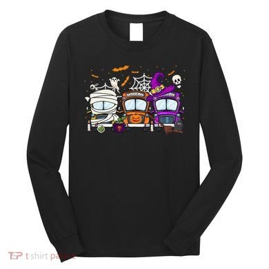 Hilarious School Bus Driver Costume for Halloween Long Sleeve Shirt