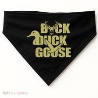 Hunting Season Buck Duck Goose Big Game Duck USA-Made Doggie Bandana thumb 0