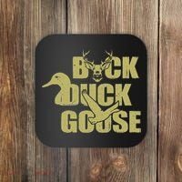 Hunting Season Buck Duck Goose Big Game Duck Coaster thumb 0