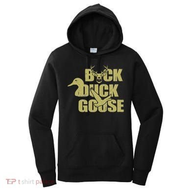 Hunting Season Buck Duck Goose Big Game Duck Women's Hoodie