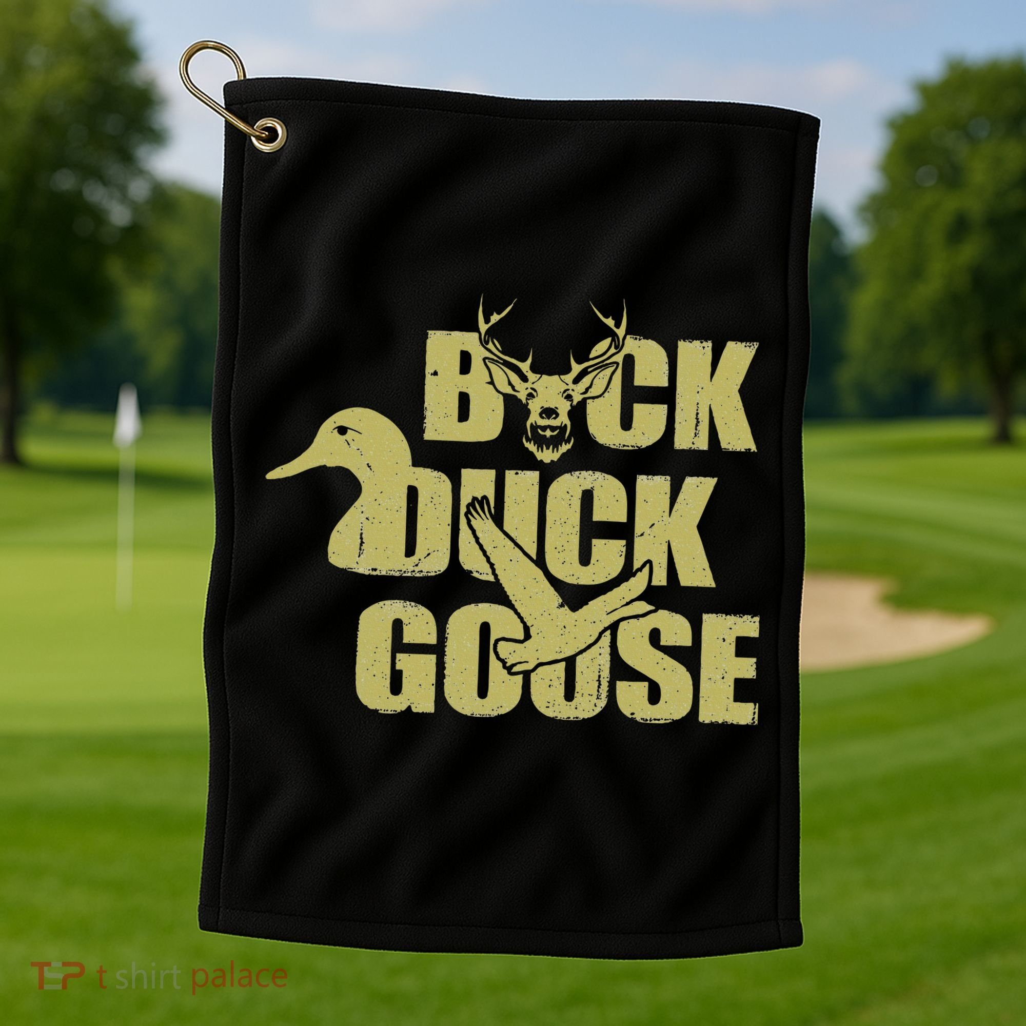 Hunting Season Buck Duck Goose Big Game Duck Golf Towel