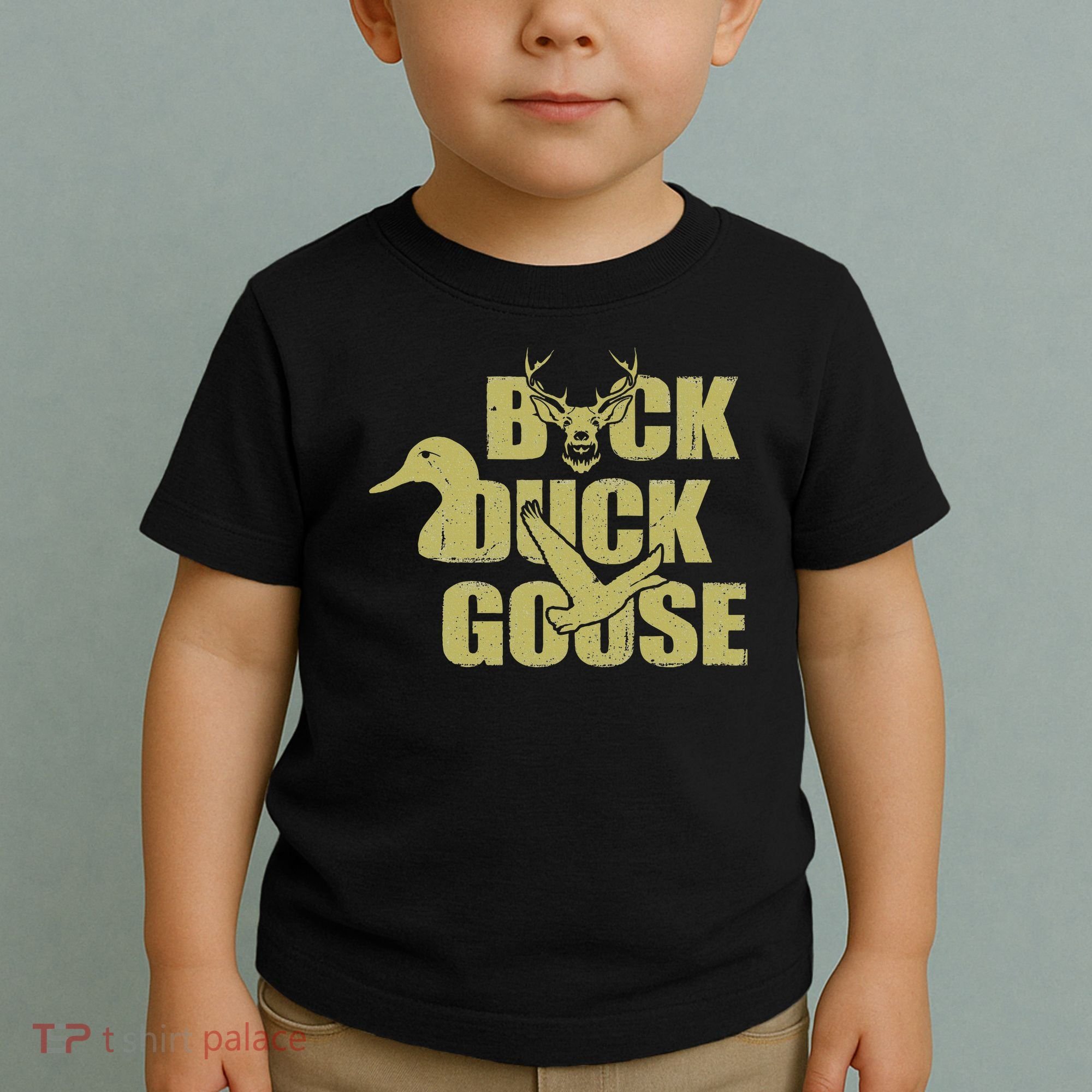 Hunting Season Buck Duck Goose Big Game Duck Toddler T-Shirt