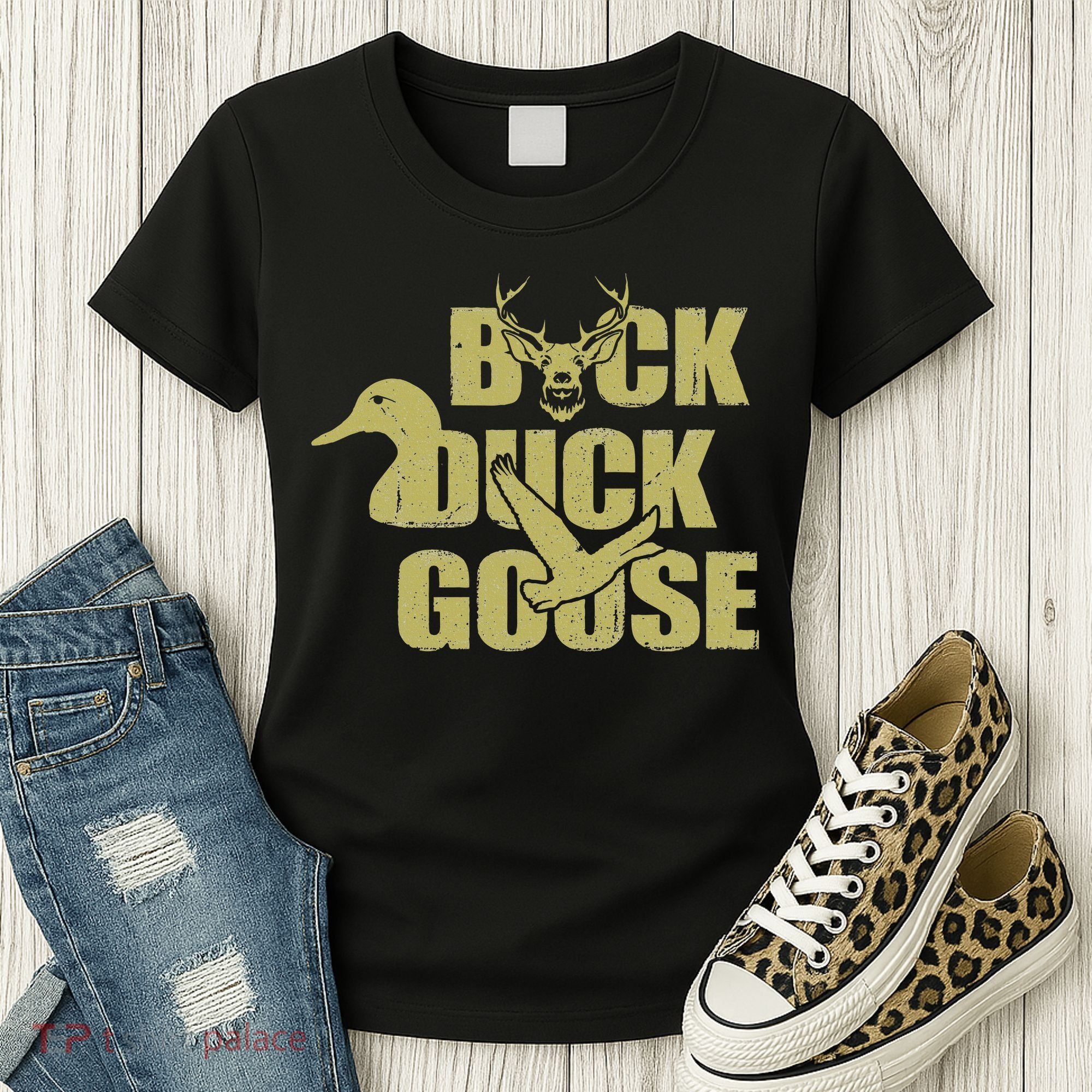 Hunting Season Buck Duck Goose Big Game Duck Women's T-Shirt