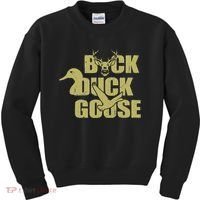 Hunting Season Buck Duck Goose Big Game Duck Kids Sweatshirt thumb 0