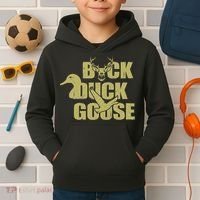 Hunting Season Buck Duck Goose Big Game Duck Kids Hoodie thumb 2