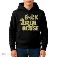 Hunting Season Buck Duck Goose Big Game Duck Kids Hoodie thumb 4