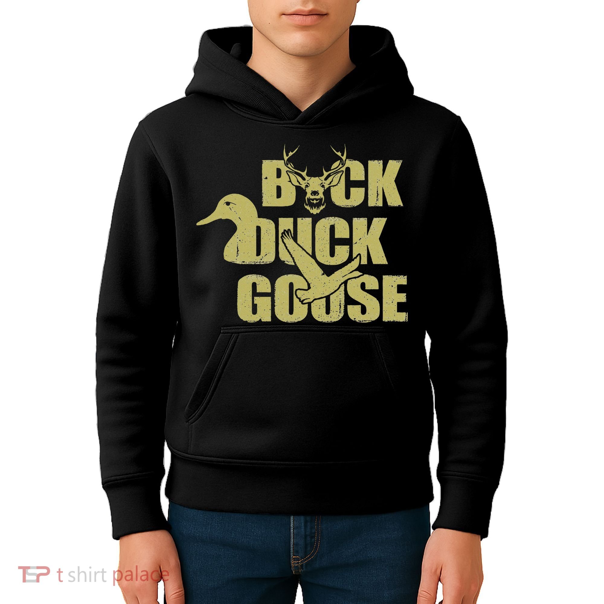 Hunting Season Buck Duck Goose Big Game Duck Kids Hoodie