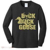 Hunting Season Buck Duck Goose Big Game Duck Kids Long Sleeve Shirt thumb 0